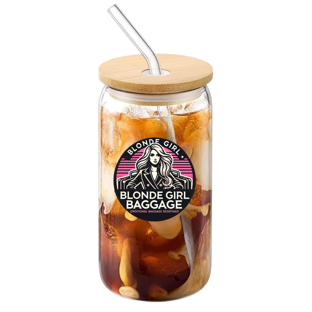 Blonde Girl Baggage Tumbler